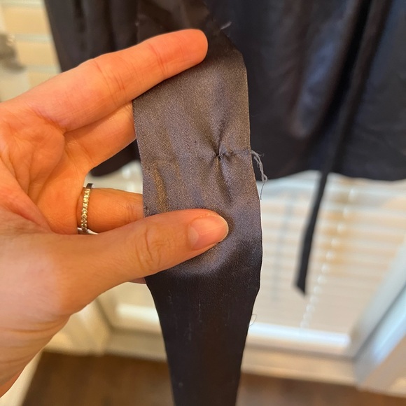 Victoria's Secret Charcoal Satin Robe - Picture 5 of 6